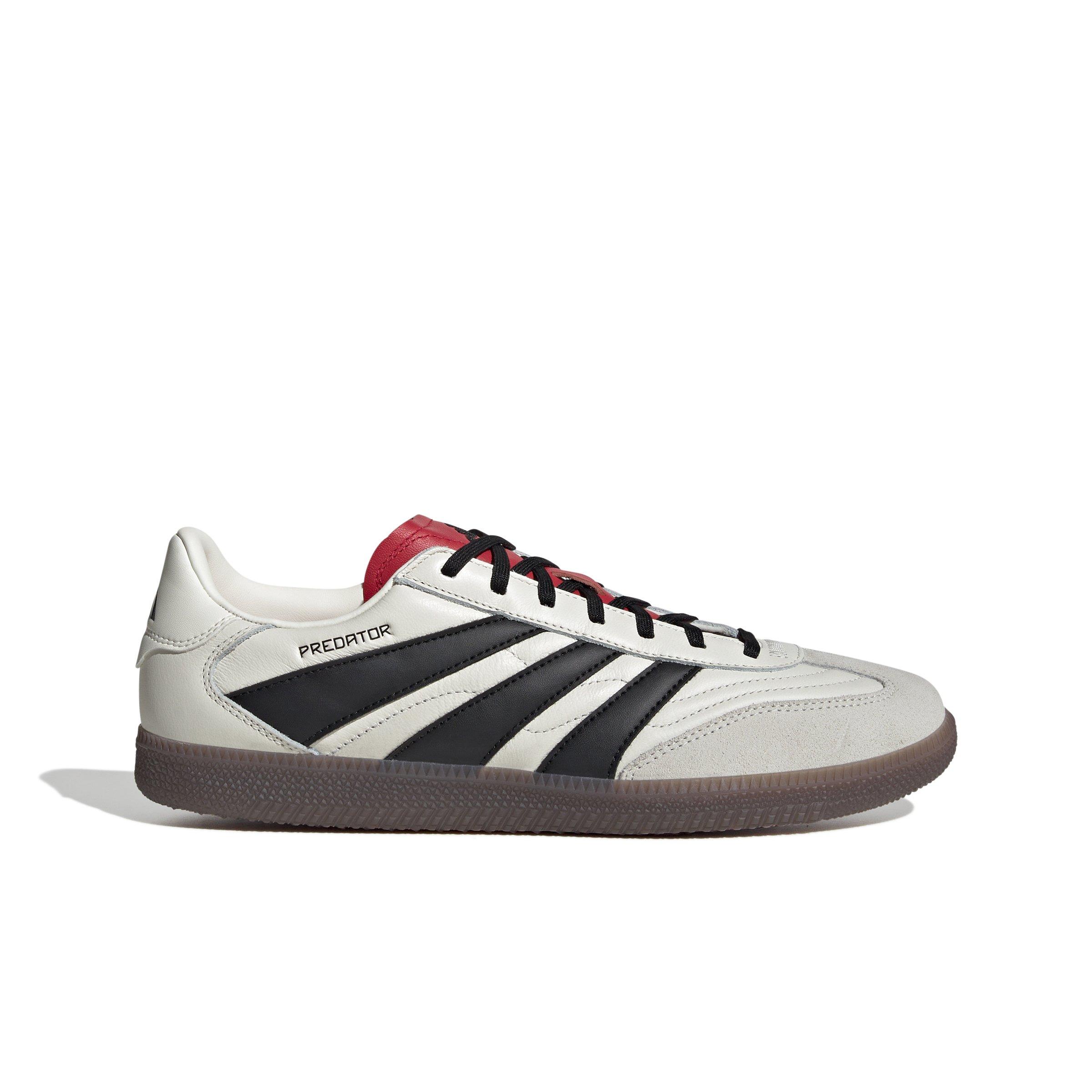 adidas Predator Freestyle Indoor "Off White/Core Black/Pure Ruby" Unisex Soccer Shoe